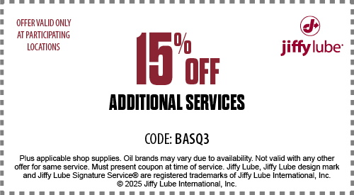 Jiffy Lube Additional Services Coupon